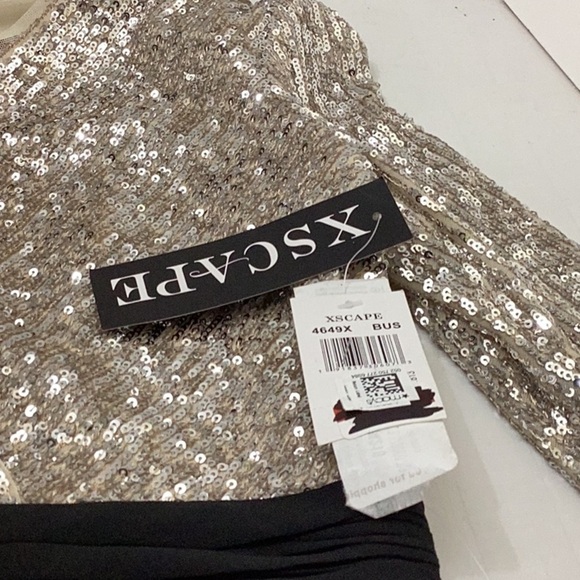Sequined Chiffon Gown - Picture 12 of 12
